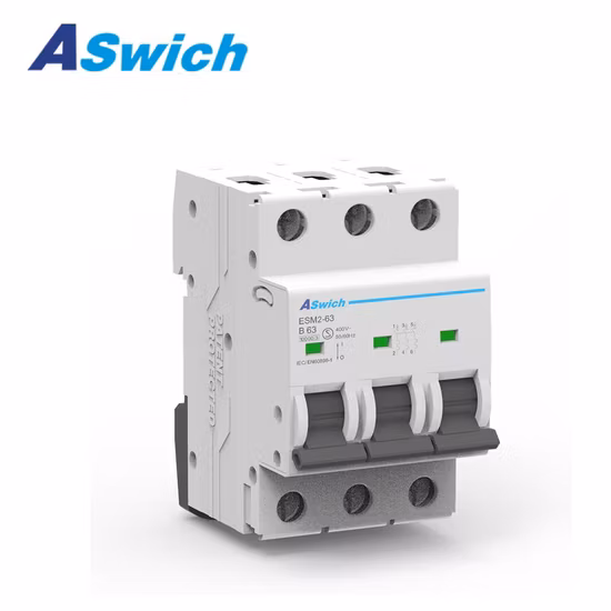 Aswich Esm1-63 Mini Circuit Breaker 3p 63A AC240~415V MCB