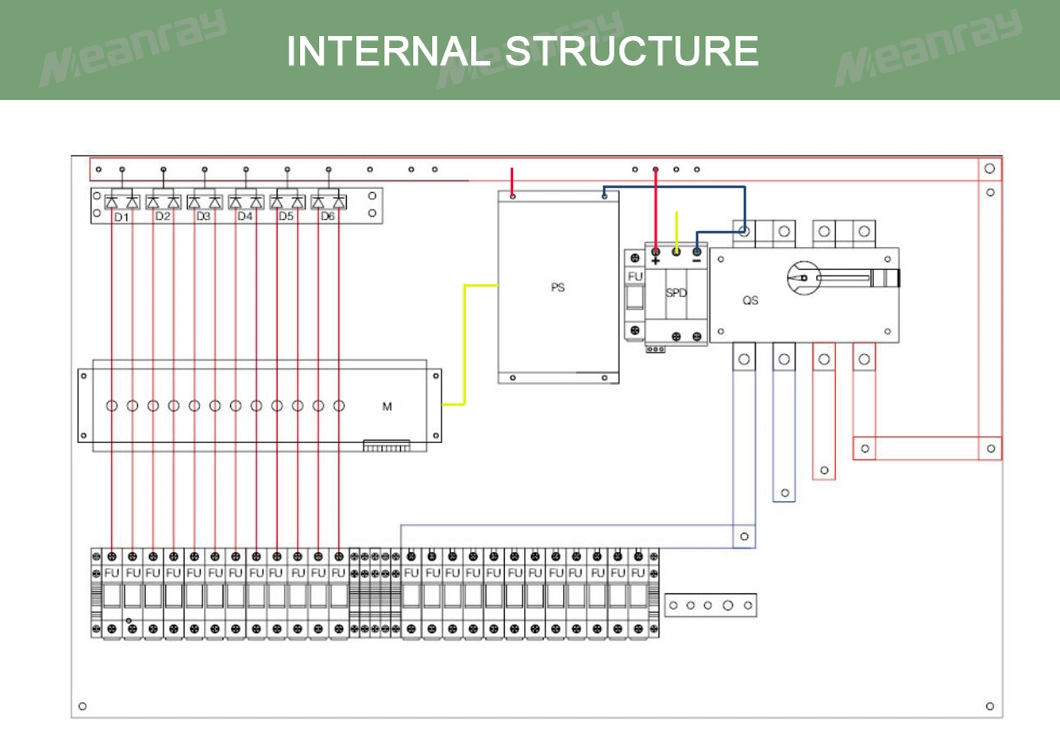 4/8/12/16 Input Solar Intelligent Combiner Box with Anti Reverse Function 12 Strings Combiner Box