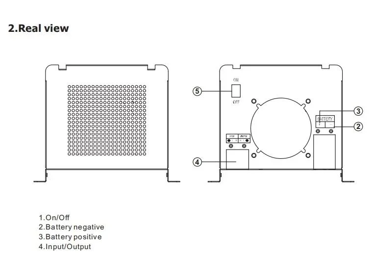 RS Series Inverter 1000W 2000W 3000W 4000W 5000W 6000W Low Frequency DC 24V 48V to AC 220V 230V Inverter