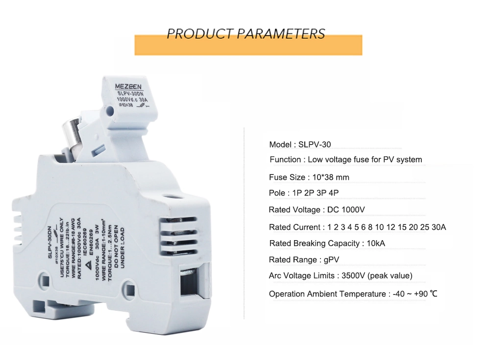 AC DC DIN Rail 1p 2p 1-30A Electronic Fuse Holder