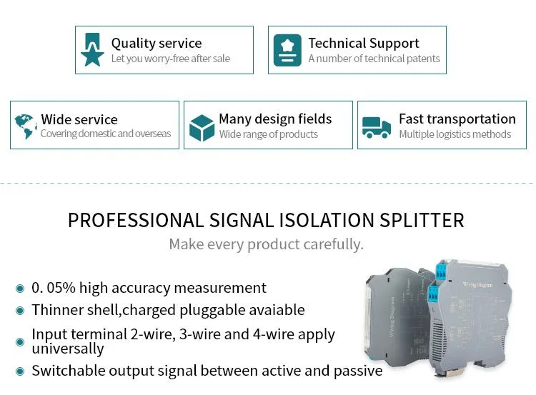 4-20mA Output Dcoptoelectronic Isolation Analog Signal Isolator