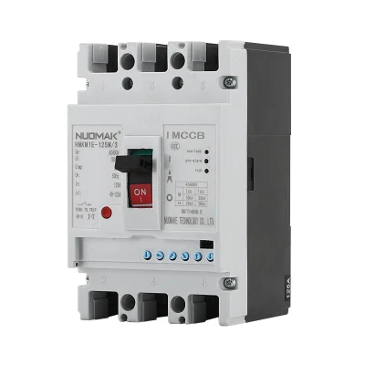 Nuomake 400V AC MCCB Disjoncteur Hmkm1e 16 ~ 125A Compact Rail DIN Boîtier Moulé Disjoncteur MCCB Usine Vente Directe