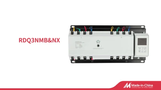 Commutateur de transfert automatique à double alimentation série Rdq3NMB, commutateur automatique de type CB sur le commutateur