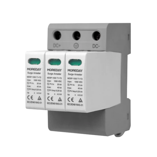 Moreday CE TUV 20ka-40ka 2p 3p 1000V DC Dispositif de protection contre les surtensions SPD pour système solaire PV