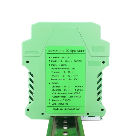 1 en 1 sortie 4-20 Ma entrée sortie Isolateur de Signal AC/DC 85-265 0-5 V isolateur de Signal de résistance thermique