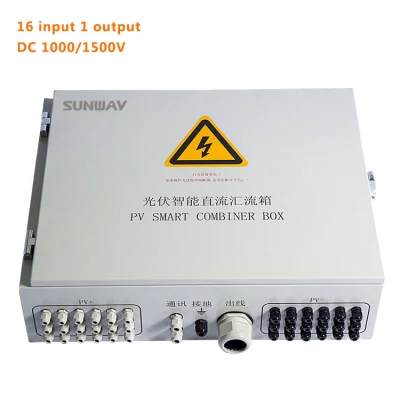 16 Cordes Usine OEM Support Haute Fiabilité IP65 Étanche Système Solaire PV DC Combiner Box 16/1